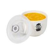 Wholesale - 16oz "EAT MORE SOUP" CERAMIC SOUP MUG W/VENTED LID AND DAY DOT MAISON SUCASA C/P 36, UPC: 810094755867